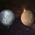 A Plútó és a Merkúr. A kettejük közti trigon 2014.08.21.-én, az esti órákban válik egzakttá.